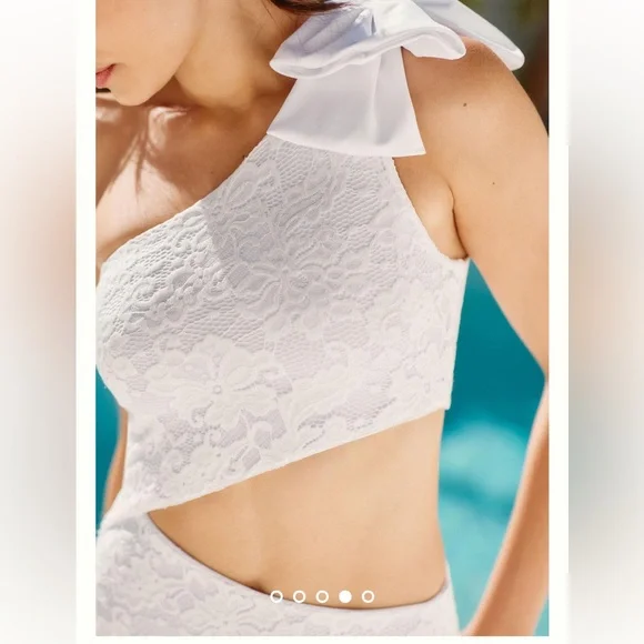 Beach Riot Selena One Piece Bridal Swimsuit Medium - Picture 3 of 13